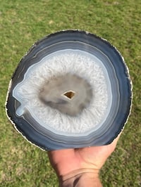 Image 11 of Agate Slice Geode Display piece| Brazil #3101