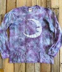 Image 3 of [ Ready to Ship ] Crescent moon tie-dye Batik T