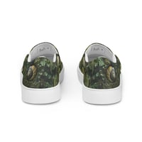 Image 3 of Men’s Flora and Fauna Goblincore Grunge Snails and Moss Slip-On Canvas Shoes