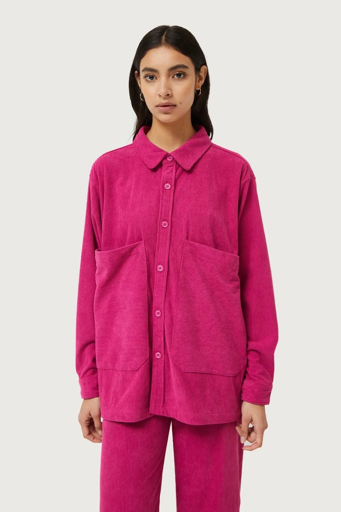 Image of CHAQUETA CAMISERA PANA FUCSIA