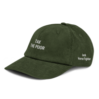 Image 3 of Tax the Poor corduroy cap 