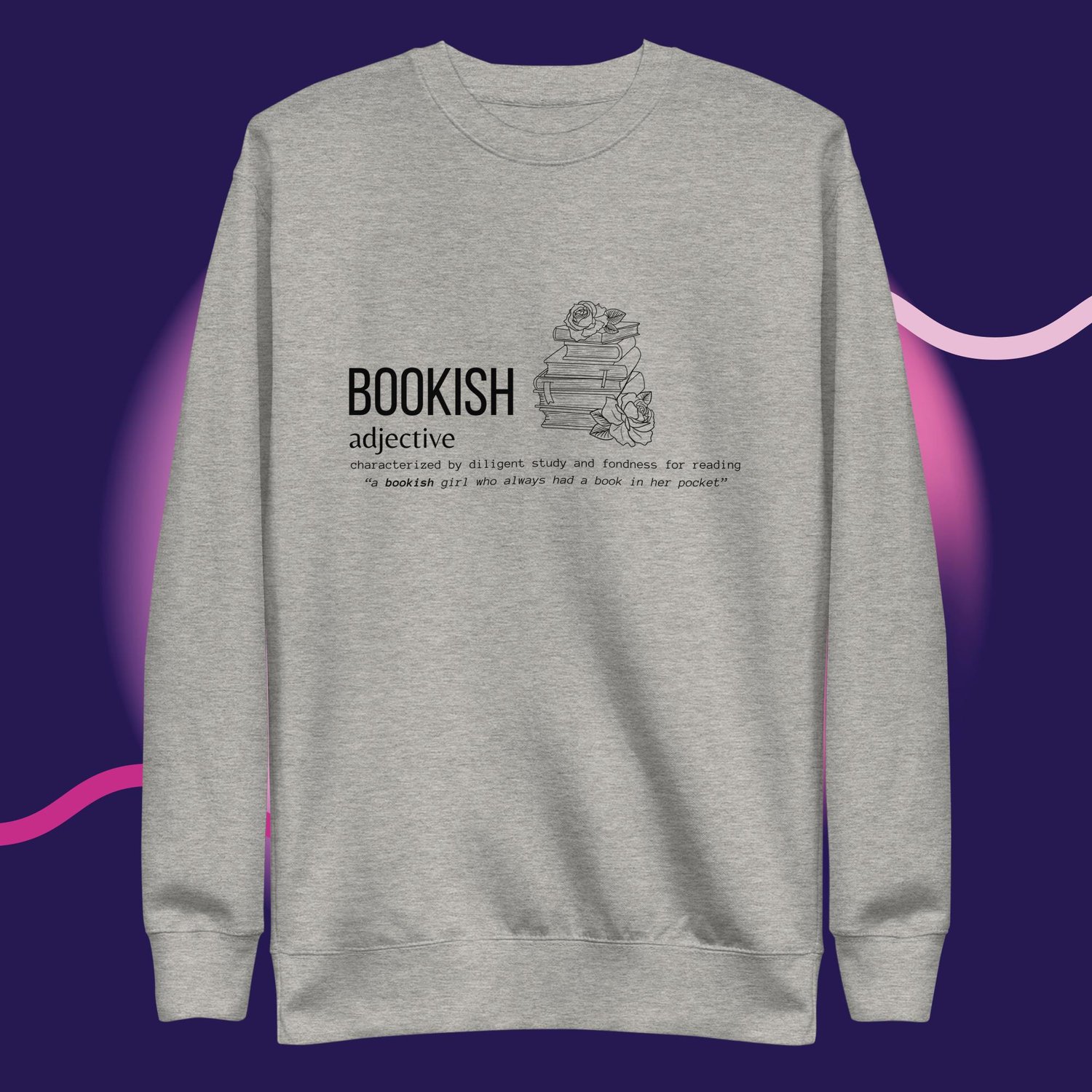 Image of Bookish adject Unisex Premium Sweatshirt