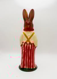 Image 4 of Retro German Paper Mache Spring Bunny Tabletop Display 