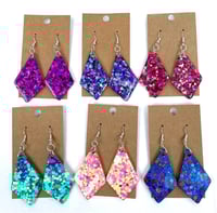 Custom Diamond Glitter Earrings