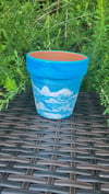 cloudy day flower pot