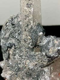 Image 8 of Inner Mongolian Quartz Cluster With Stibnite #2491