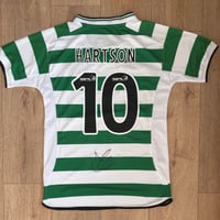 Signed John Hartson Celtic Shirt