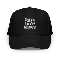 Image 1 of Guys Love Shoes Foam trucker hat