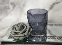 Image 1 of 30cl Grey Geometric Candle