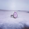 Handmade Sterling Silver Pink Kunzite Ring 