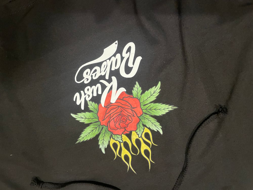 Rose on Fire Crop Hoodie