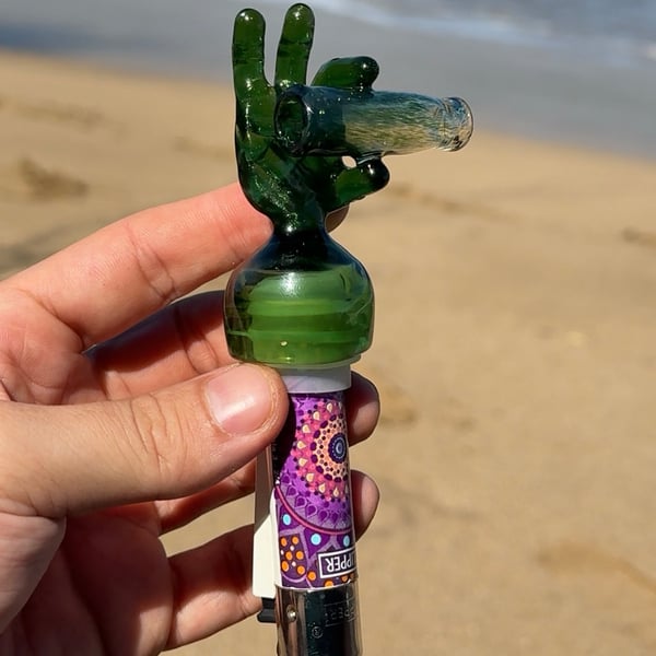 Image of Multi Green Lighter Holder GoobDoob