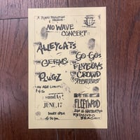 Original  5.5" x 8.5"  1979 Punk Flyer! Germs, Go-Go's, Plugs, Alley Cats and more! 