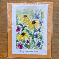 Image 2 of chicory, sweet pea & Susan -print