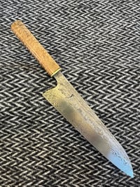 231x58 Carbon Steel Damascus Gyuto