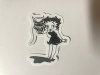 Image 1 of Betty Mask Vinyl Sticker