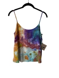 Image 4 of *IRREGULAR* S Woven Summer Set in Earthy Rainbow Watercolor Ice Dye