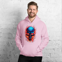 Image 3 of Flaming skull Unisex Hoodie