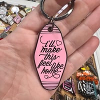 Image 1 of One Direction “Home” Inspired Enamel Motel Keychain