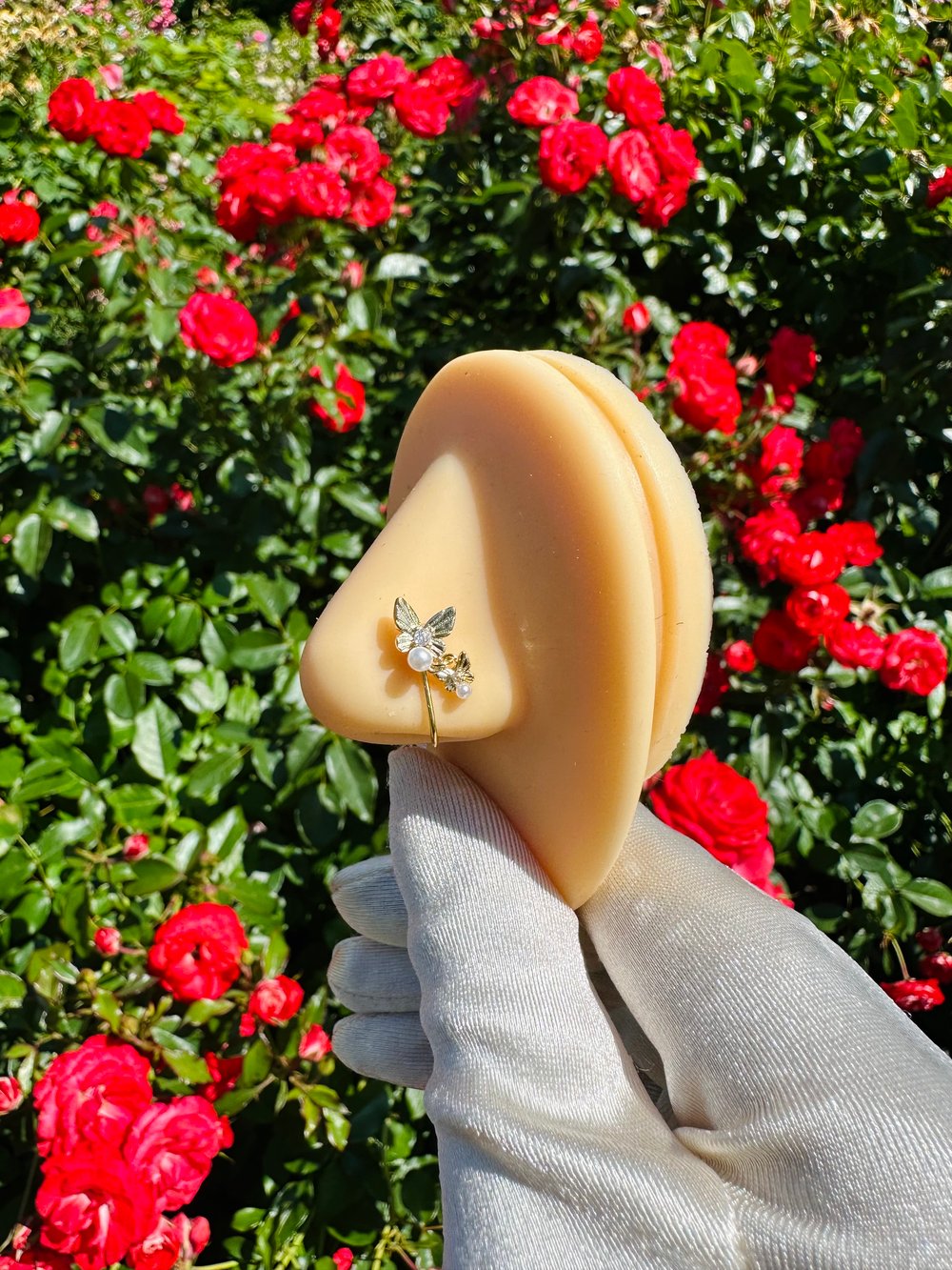 Image of Double Mini Butterfly Nose Cuff