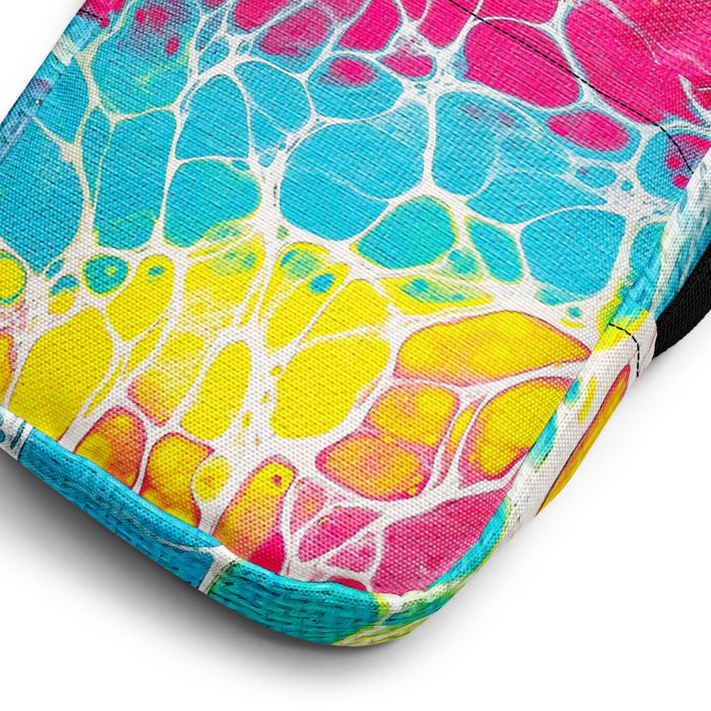 Image of Utility crossbody bag  YELLOW/PINK/BLUE SWIPE
