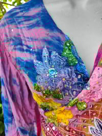 Image 11 of Wanderlust Stevie top rainbow flowers upto 14uk