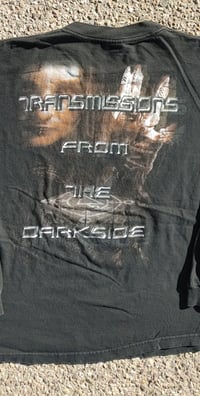 Image 9 of VTG 2003 Cradle of Filth Transmissions from the Darkside Blue Grape Long Sleeve T-Shirt Size (L)
