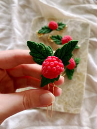 Image 2 of Raspberry Hair clips & Hairpins