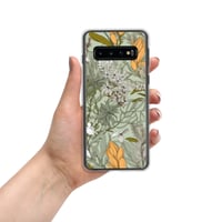 Image 4 of Art Nouveau Inspired Soft Multicolor Boho Floral Sketch Clear Case for Samsung®