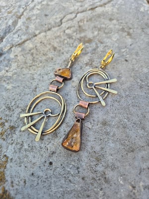 Sunny earrings with citrine 