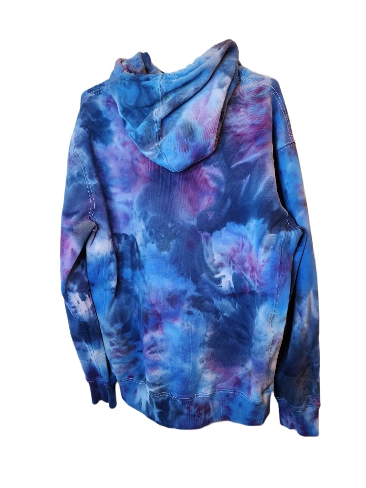 Image of XLT Unisex blue bloom hoodie