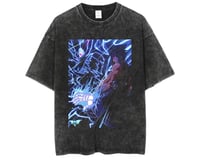 Naruto washed oversized t-shirt sasuke chidori