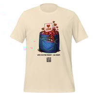 Image 1 of LOVEDCGOGO "LOVE IS IN THE POCKET" Go-Go Valentine Edition Unisex Tee (see color options)