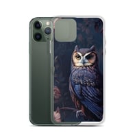 Image 5 of Gothic Rococo Dark Flowers and Owl Clear Case for iPhone®