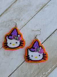 Image 1 of Kitty Witch earrings 