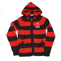 Image 1 of Super Lovers striped mohair hoodie