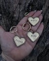 Brass Heart Keychain 