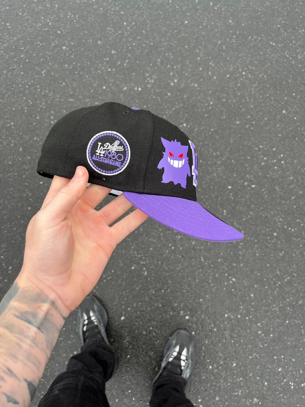 Image of TRI TONE  LOS ANGELES DODGERS  GENGAR CUSTOM FITTED CAP