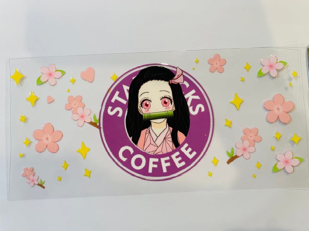 Image of Nezuko and Starbucks 