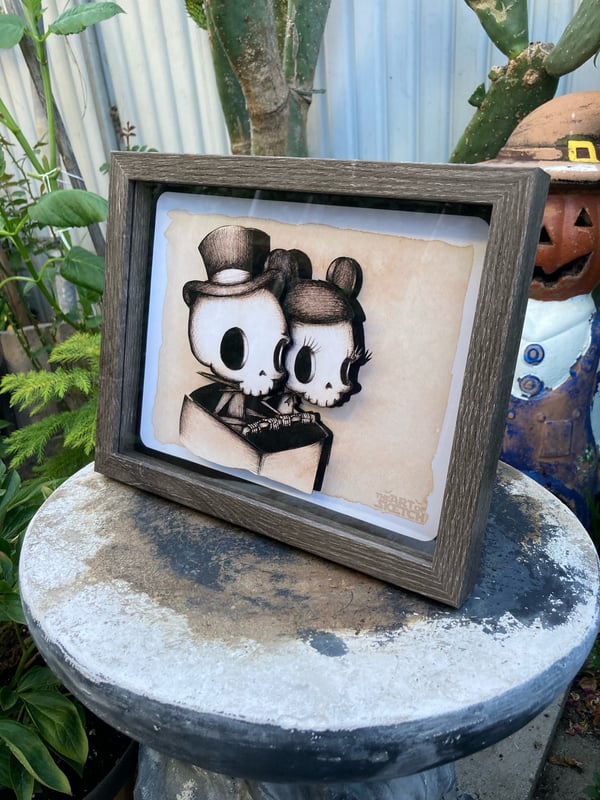 Image of "Graveyard Attraction" Shadow Box
