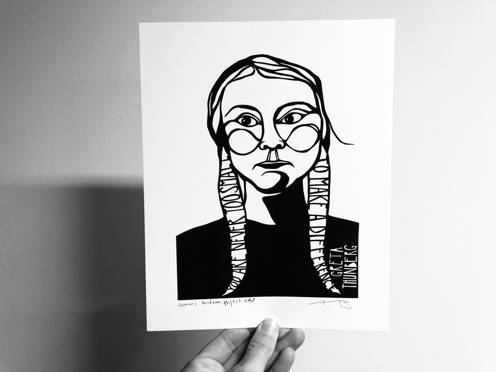 Image of Women's Wisdom Project Print: Greta Thunberg