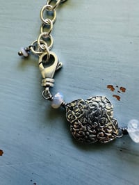 Image 8 of chunky sterling silver chain and medallion bracelet