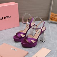 Image 4 of Miúmiu Crystal Block Heels