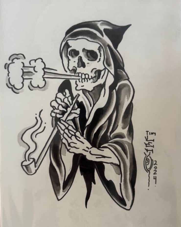 Image of Tim Lehi “Reapers & Wolves #49” Original Art