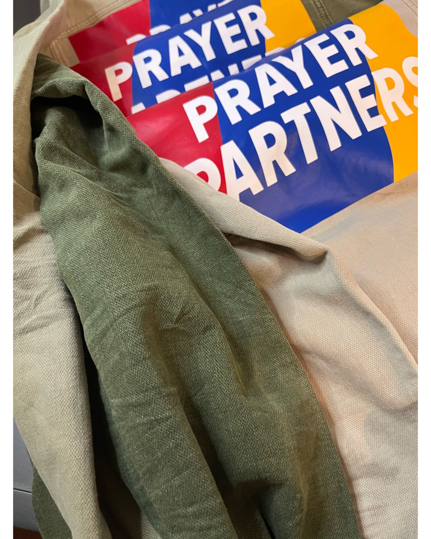 Image of Prayer Partners Denim Jacket - Big Logo