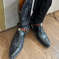 Image 4 of PERSONALISED ROSES N SNAKES BOOT STRAPS