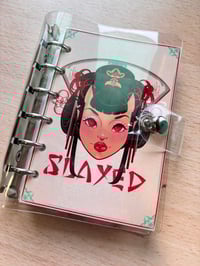Image 2 of She slayed clear cover A7 note book