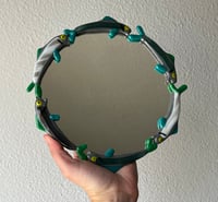 Image 2 of Fused glass fishy mirror