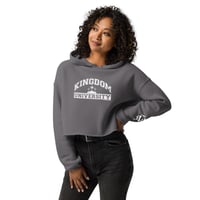 Image 4 of Kingdom University Women's Crop Hoodie