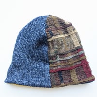 Image 5 of Upcycled Reversible Beanie Cotton Blend -46